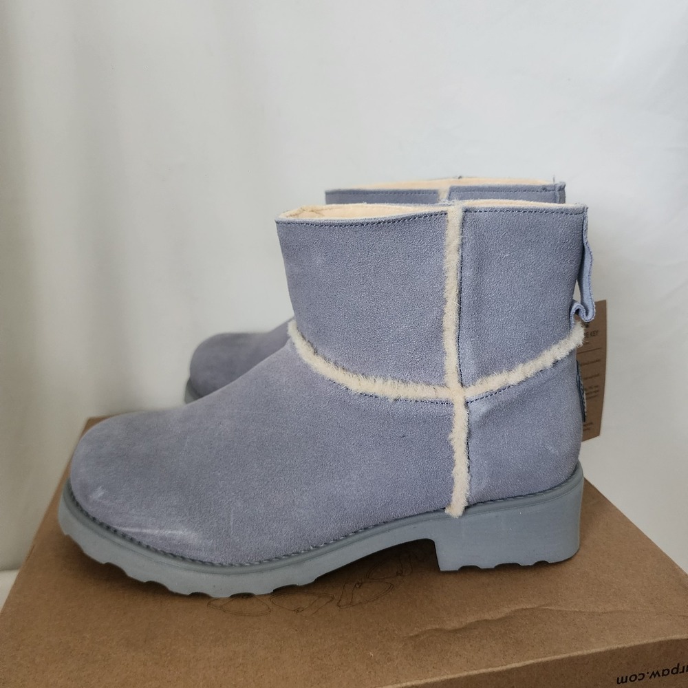 Bearpaw Adalee Faux Fur Suede Boot with Rain Stain Repellant New 9